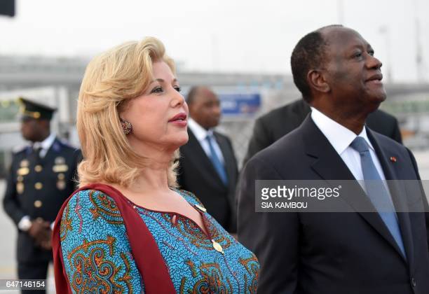 President Of Cote d'Ivoire, Alassane Ouattara & His Wife